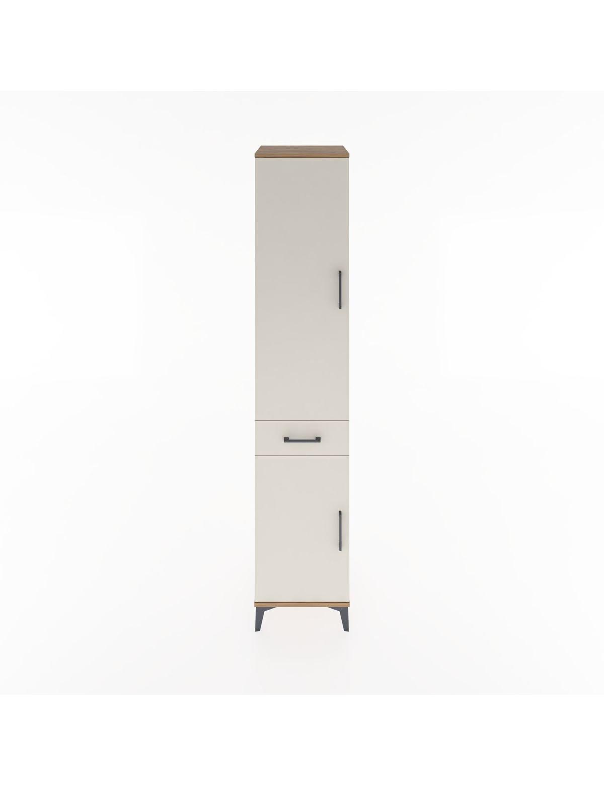 Hyperion Dolap 3 Raflı Tek Çekmeceli Tek Askılı 44x44x221 Çam-Aytaşı