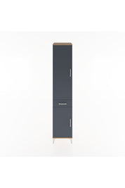 Hyperion Dolap 3 Raflı Tek Çekmeceli Tek Askılı 44x44x221 Çam-Antrasit