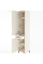 Hyperion Dolap 4 Raflı Tek Çekmeceli 2 Kapaklı 44x44x221 Aytaşı-Aytaşı