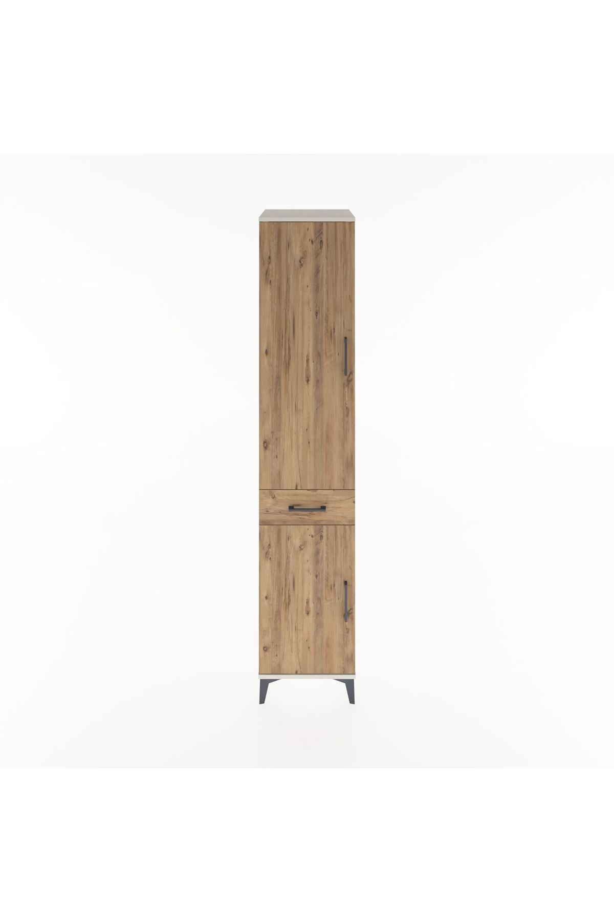 Hyperion Dolap 4 Raflı Tek Çekmeceli 2 Kapaklı 44x44x221 Aytaşı-Çam