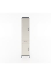 Hyperion Dolap 4 Raflı Tek Çekmeceli 2 Kapaklı 44x44x221 Antrasit-Aytaşı