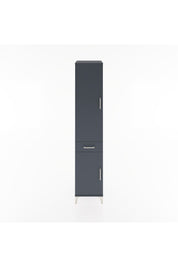 Hyperion Dolap 4 Raflı Tek Çekmeceli 2 Kapaklı 44x44x221 Antrasit-Antrasit