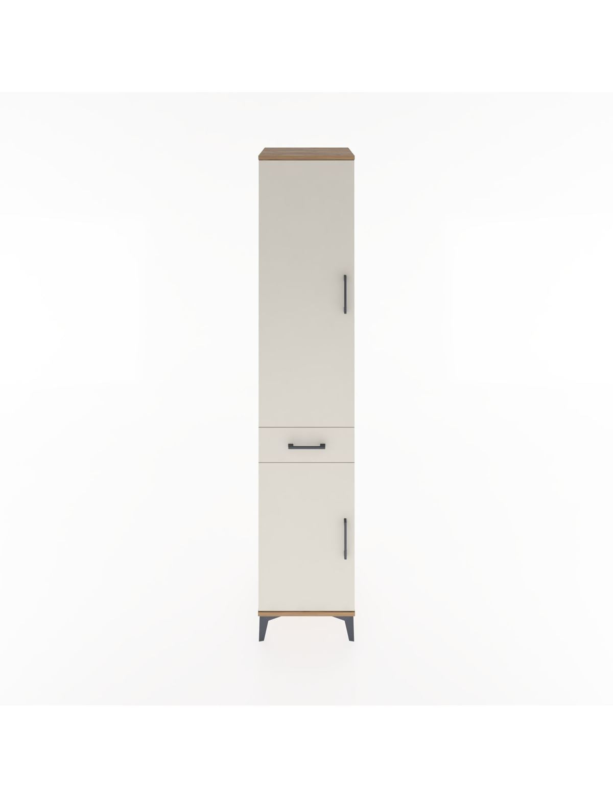 Hyperion Dolap 4 Raflı Tek Çekmeceli 2 Kapaklı 44x44x221 Çam-Aytaşı