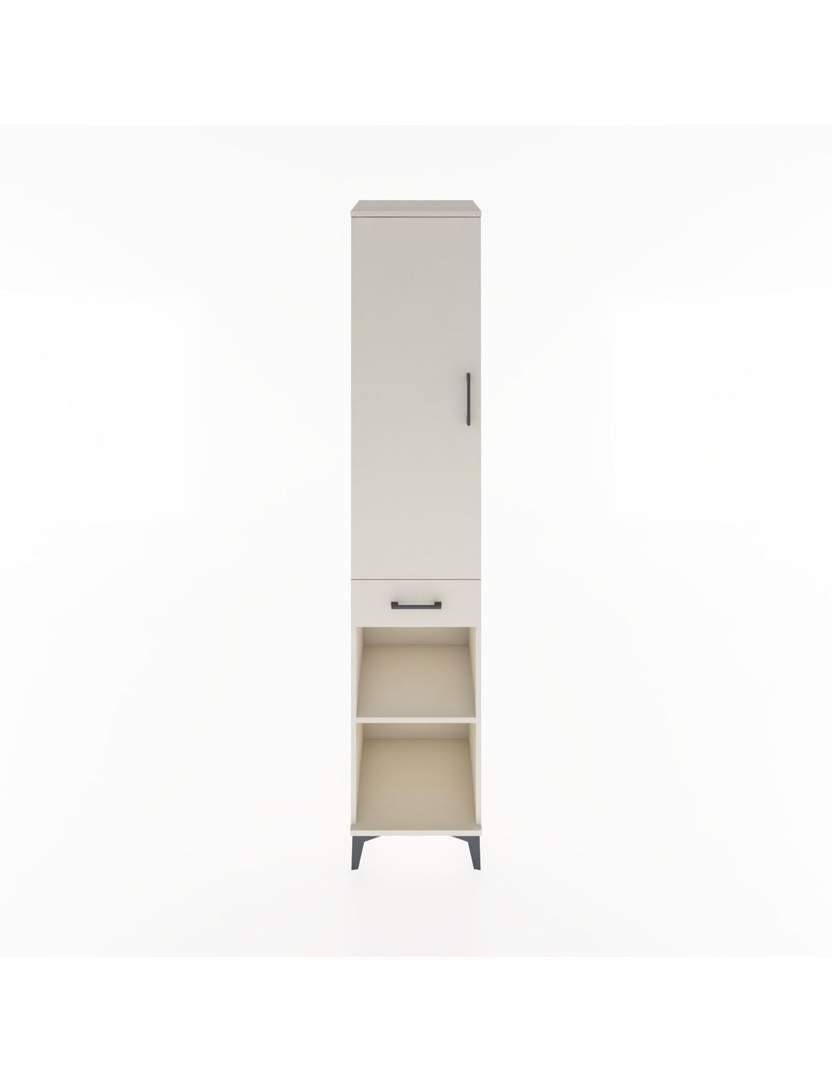 Hyperion Dolap 3 Raflı Tek Çekmeceli Tek Askılı 44x44x221 Aytaşı-Aytaşı