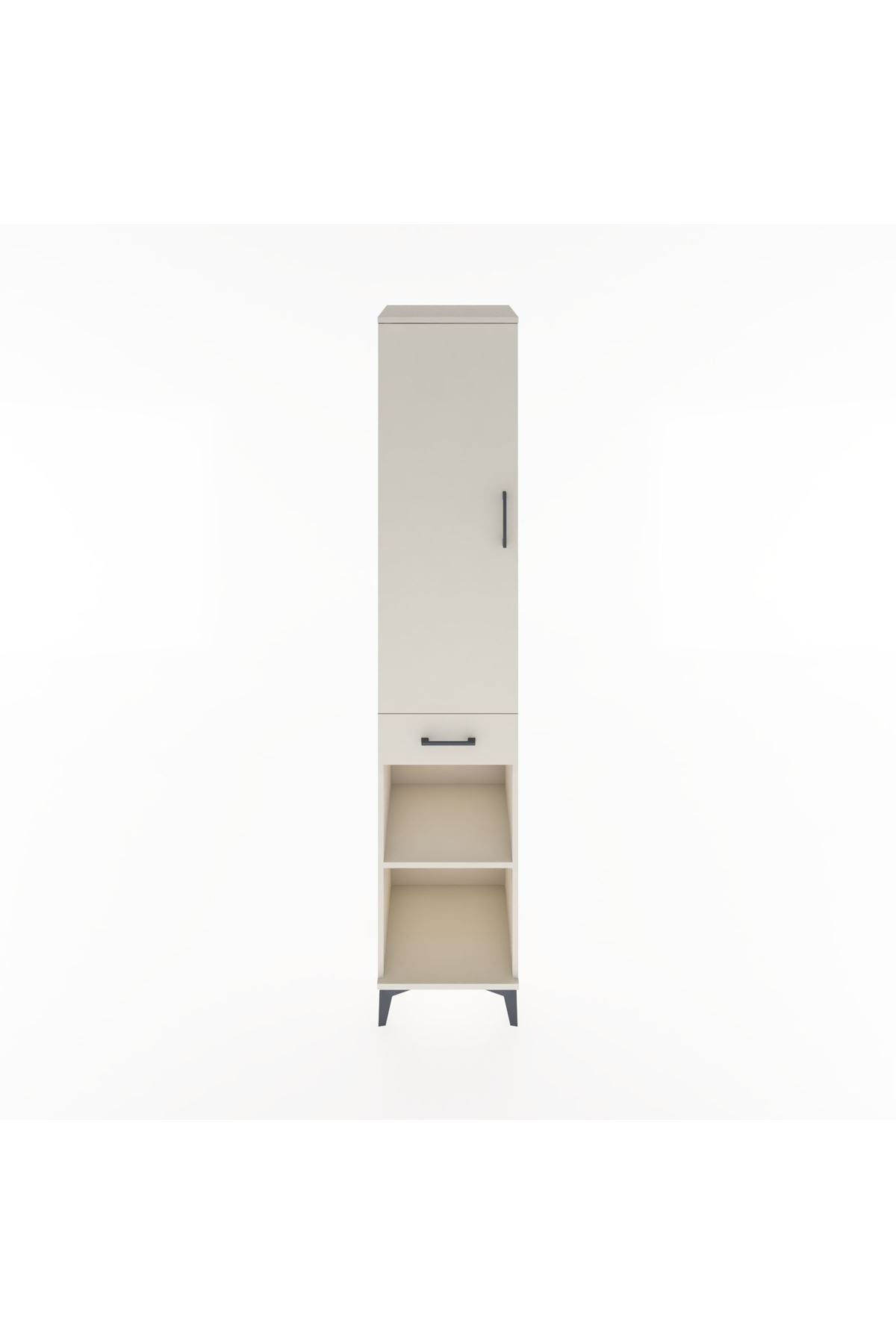 Hyperion Dolap 3 Raflı Tek Çekmeceli Tek Askılı 44x44x221 Aytaşı-Aytaşı