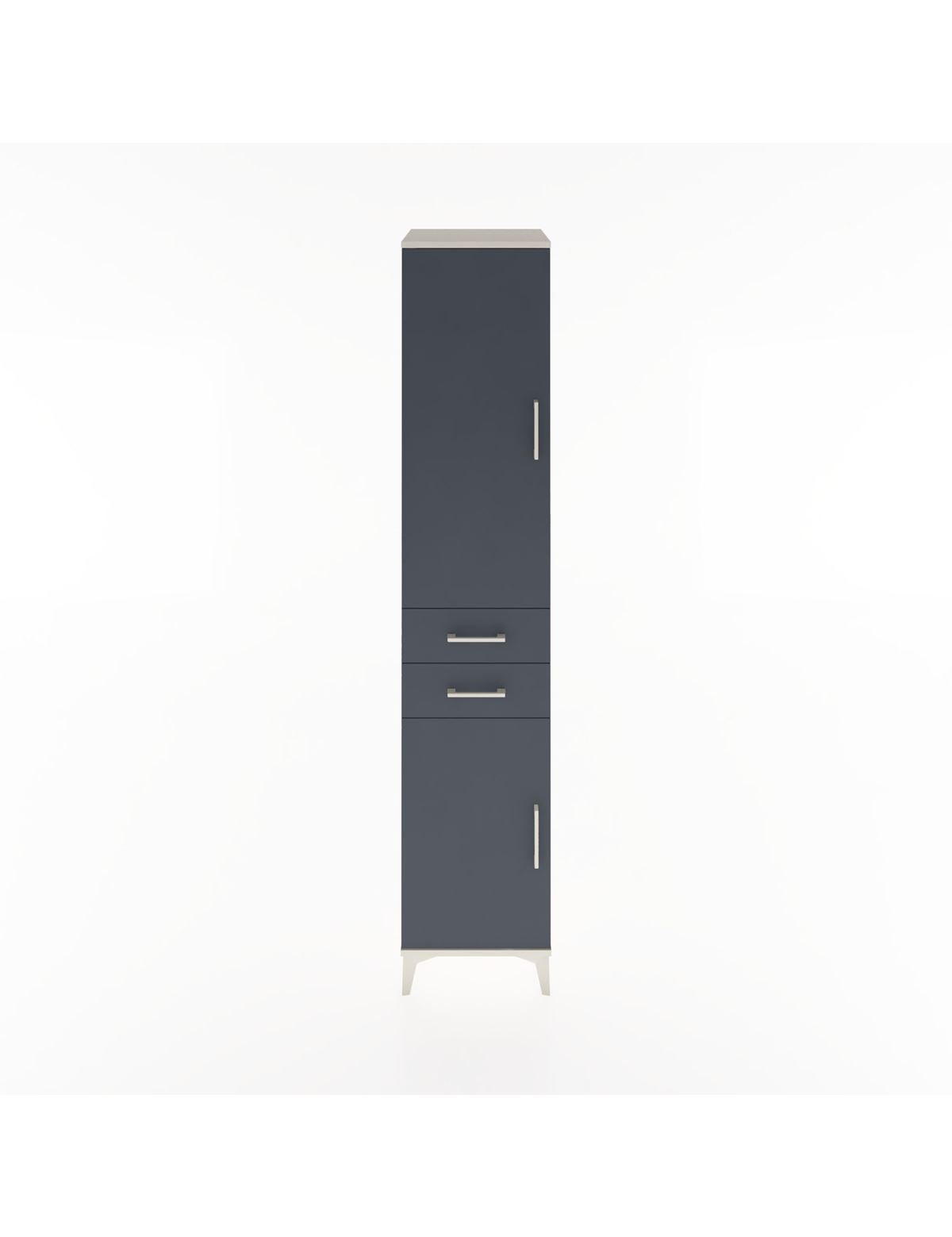 Hyperion Dolap 3 Raflı 2 Çekmeceli Tek Askılı 44x44x221 Aytaşı-Antrasit