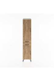 Hyperion Dolap 3 Raflı 2 Çekmeceli Tek Askılı 44x44x221 Aytaşı-Çam