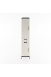 Hyperion Dolap 3 Raflı 2 Çekmeceli Tek Askılı 44x44x221 Antrasit-Aytaşı