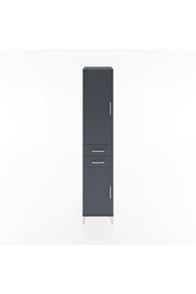 Hyperion Dolap 3 Raflı 2 Çekmeceli Tek Askılı 44x44x221 Antrasit-Antrasit