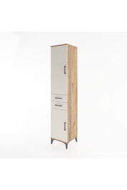 Hyperion Dolap 3 Raflı 2 Çekmeceli Tek Askılı 44x44x221 Çam-Aytaşı