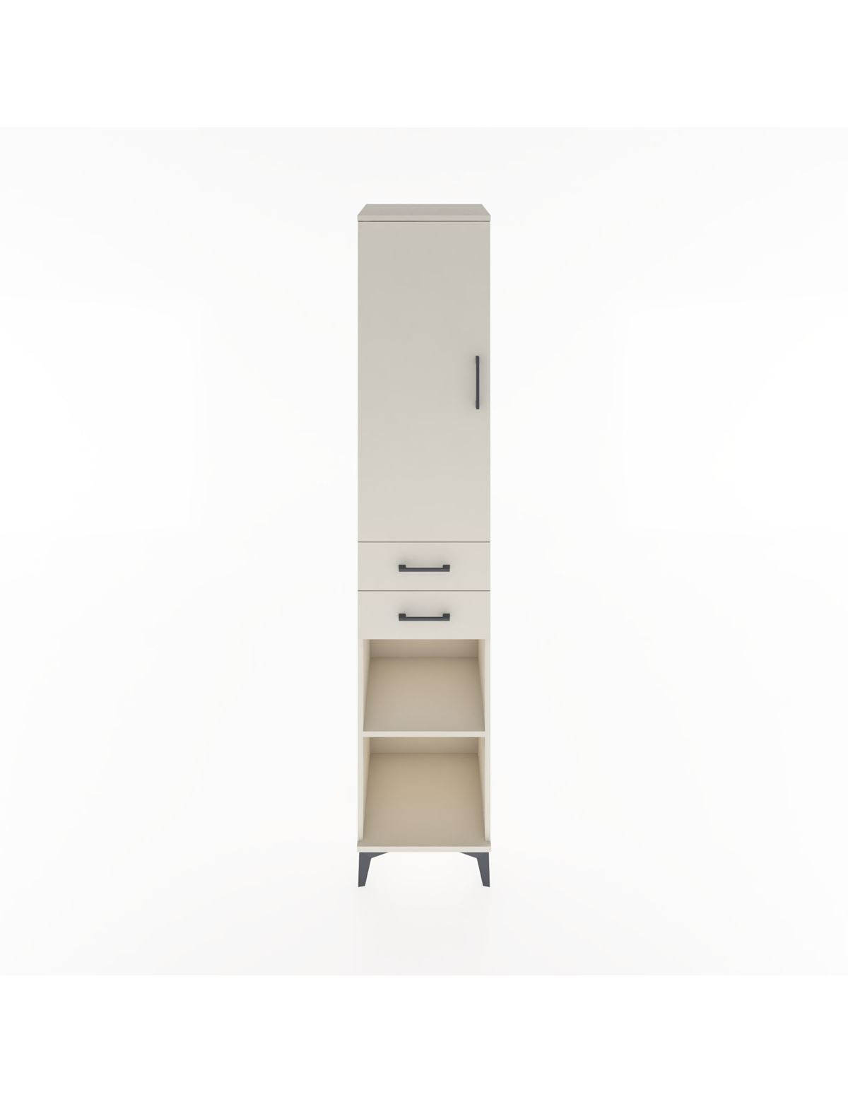 Hyperion Dolap 3 Raflı 2 Çekmeceli Tek Askılı 44x44x221 Aytaşı-Aytaşı