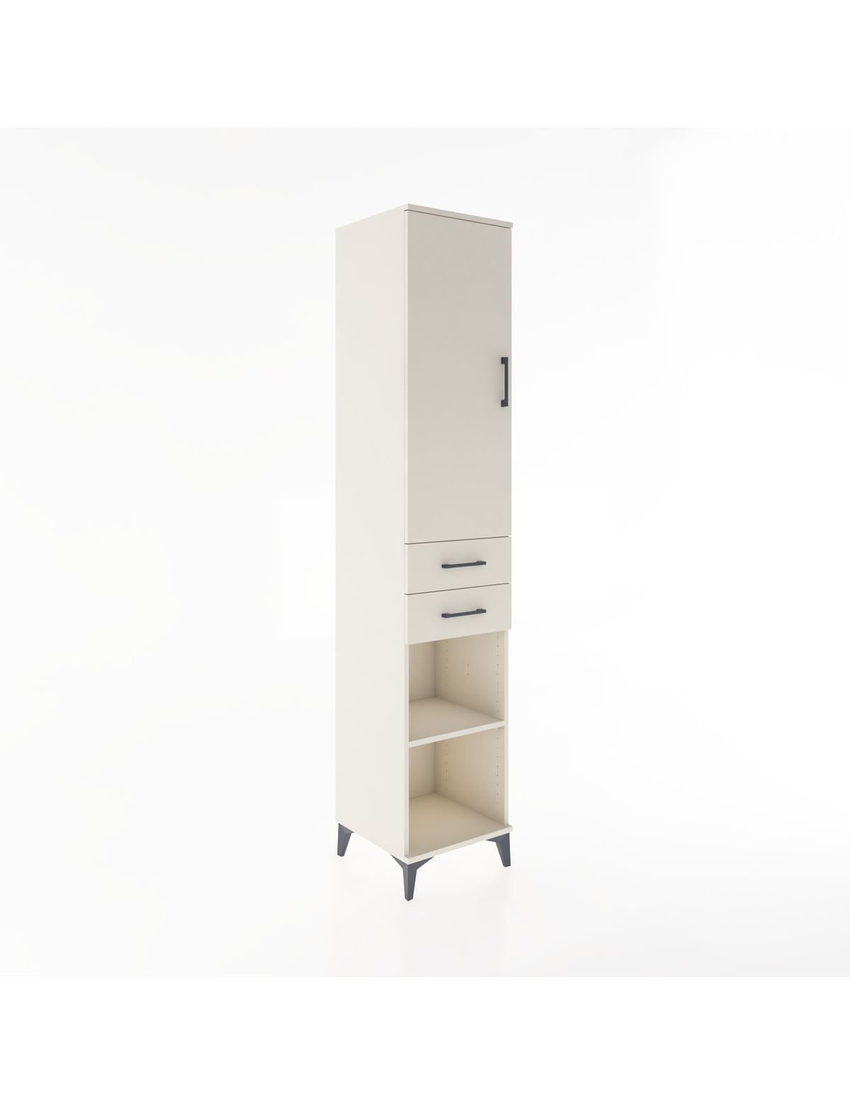 Hyperion Dolap 3 Raflı 2 Çekmeceli Tek Askılı 44x44x221 Aytaşı-Aytaşı