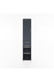 Hyperion Dolap 3 Raflı 2 Çekmeceli Tek Askılı 44x44x221 Antrasit-Antrasit