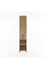 Hyperion Dolap 3 Raflı 2 Çekmeceli Tek Askılı 44x44x221 Çam-Çam