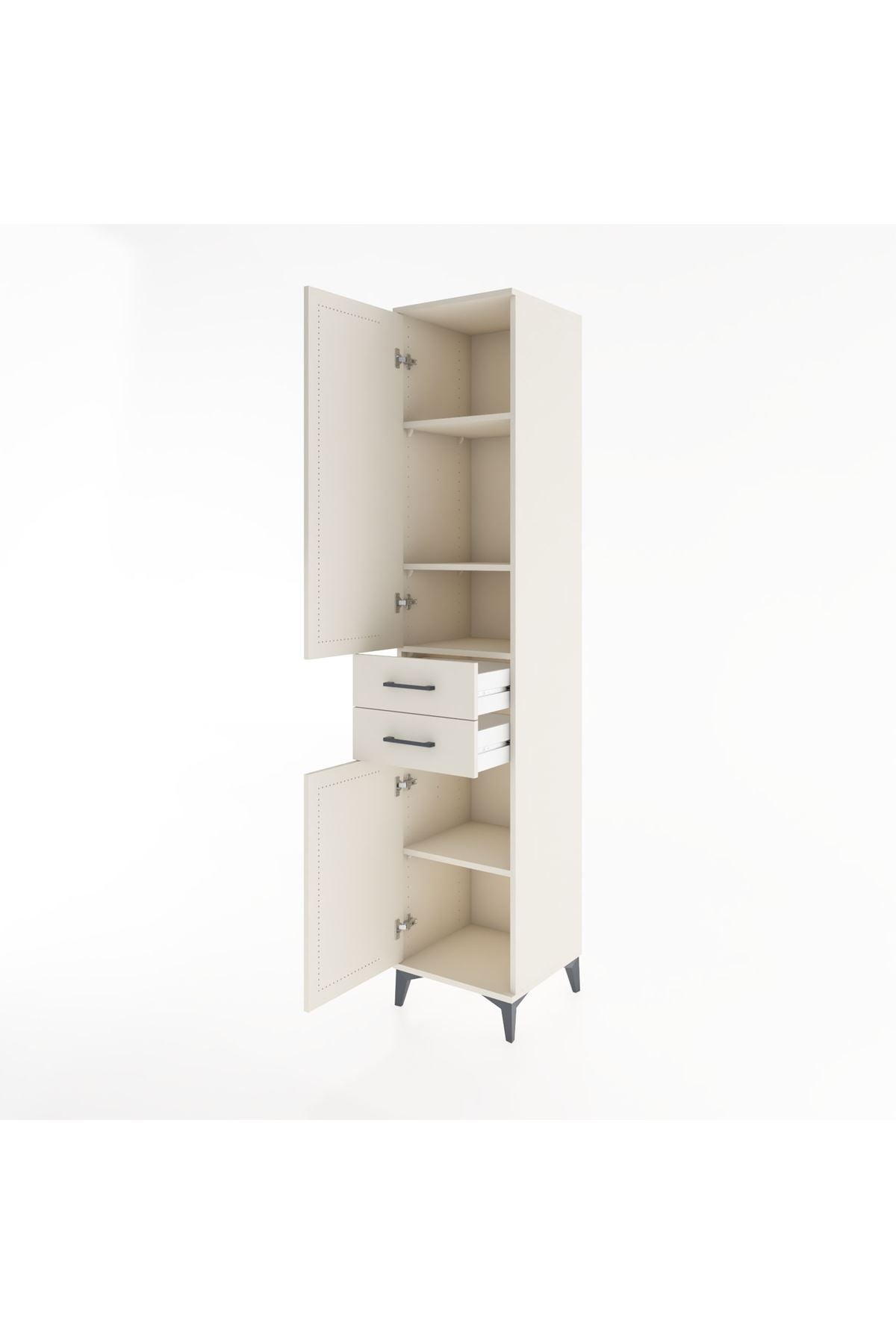 Hyperion Dolap 4 Raflı 2 Çekmeceli 2 Kapaklı 44x44x221 Aytaşı-Aytaşı