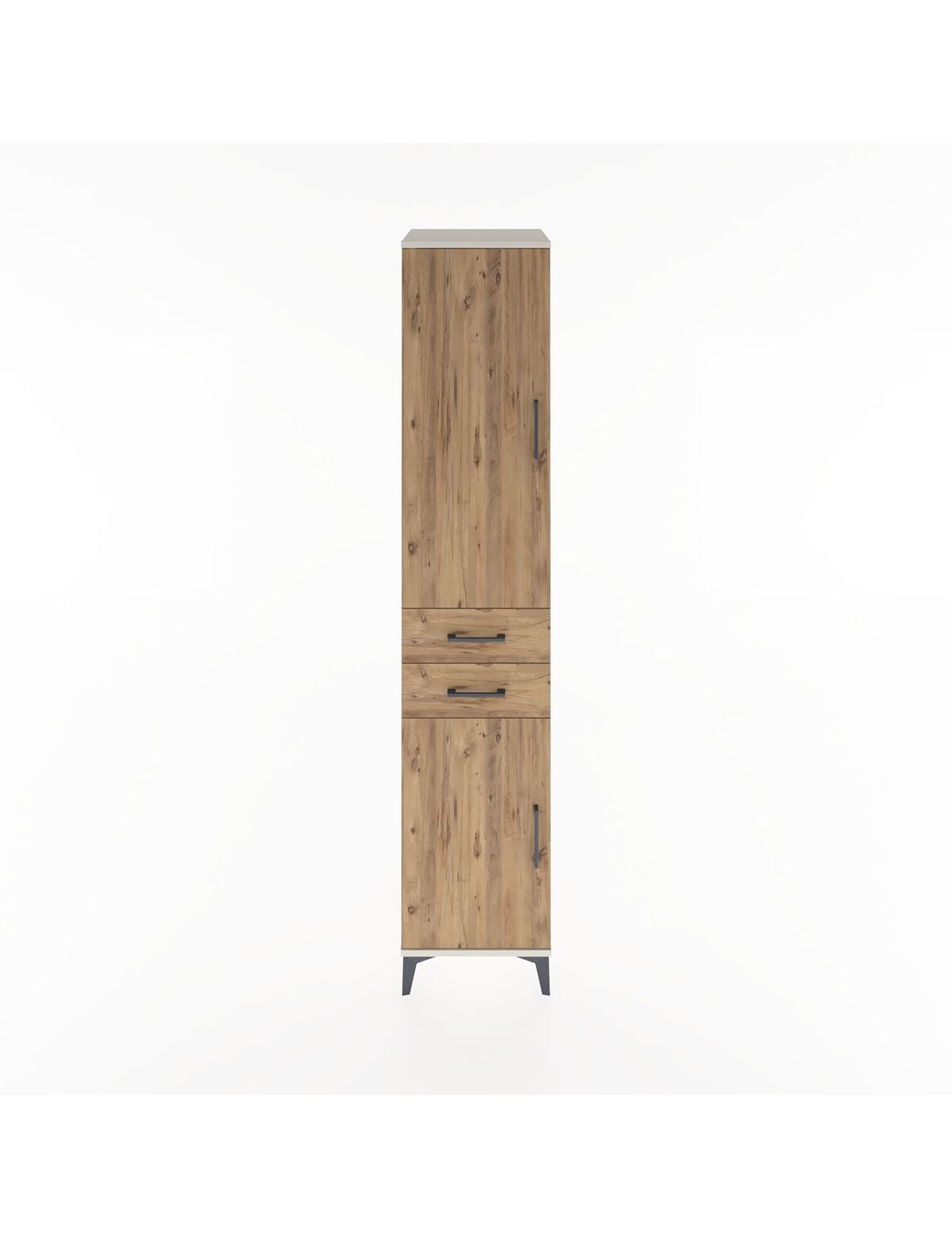 Hyperion Dolap 4 Raflı 2 Çekmeceli 2 Kapaklı 44x44x221 Aytaşı-Çam