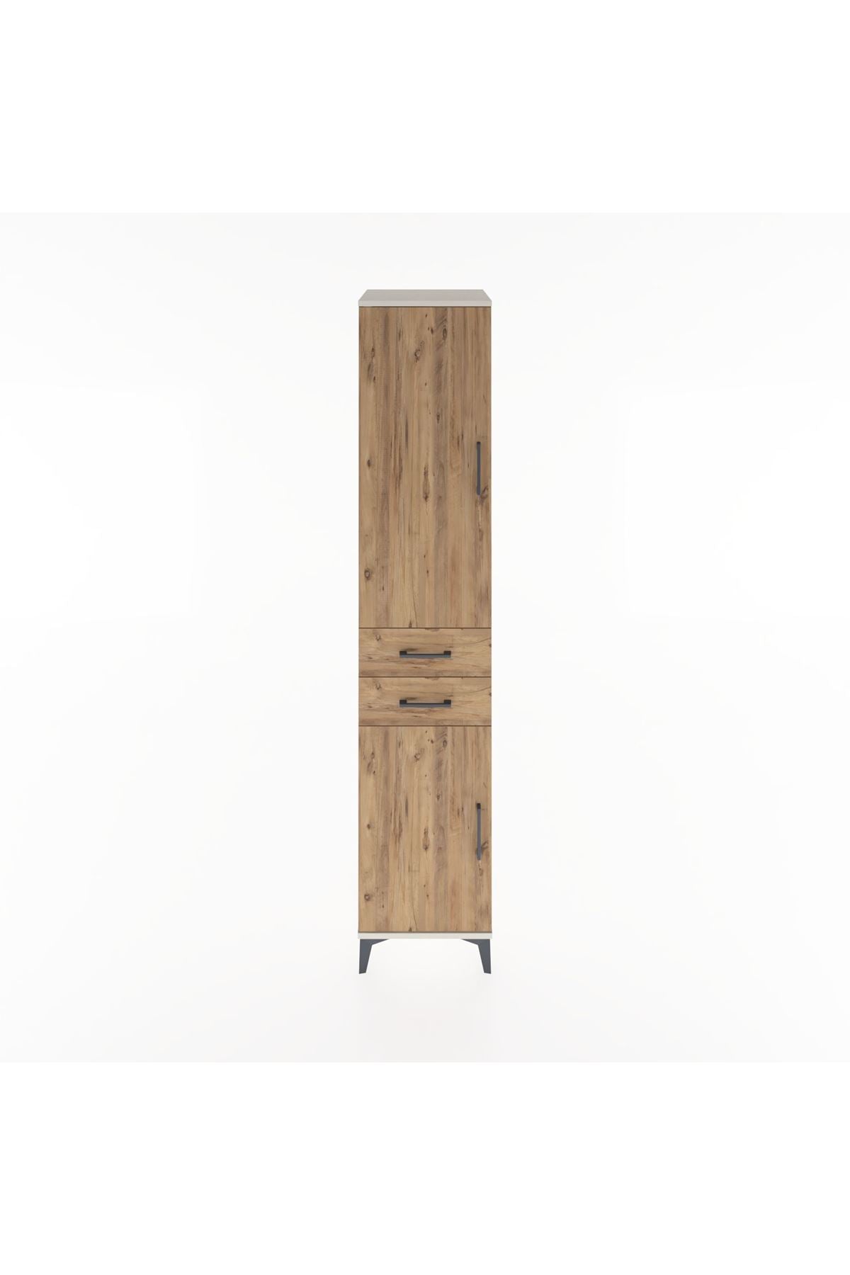 Hyperion Dolap 4 Raflı 2 Çekmeceli 2 Kapaklı 44x44x221 Aytaşı-Çam