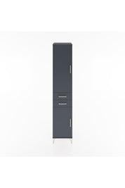 Hyperion Dolap 4 Raflı 2 Çekmeceli 2 Kapaklı 44x44x221 Antrasit-Antrasit