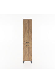 Hyperion Dolap 4 Raflı 2 Çekmeceli 2 Kapaklı 44x44x221 Çam-Çam