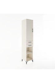 Hyperion Dolap 4 Raflı 2 Çekmeceli Tek Kapaklı 44x44x221 - S61M185V1B