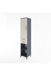 Hyperion Dolap 4 Raflı 2 Çekmeceli Tek Kapaklı 44x44x221 - S61M185V4B