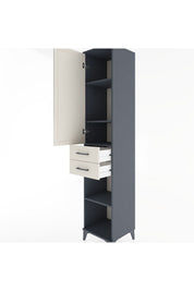 Hyperion Dolap 4 Raflı 2 Çekmeceli Tek Kapaklı 44x44x221 - S61M185V4B