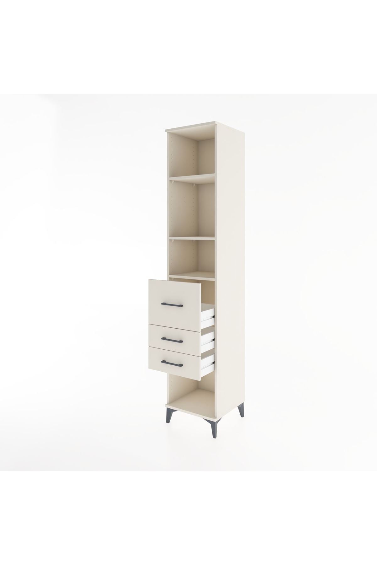 Hyperion Dolap 3 Raflı 3 Çekmeceli 44x44x221 - S61M186V1B