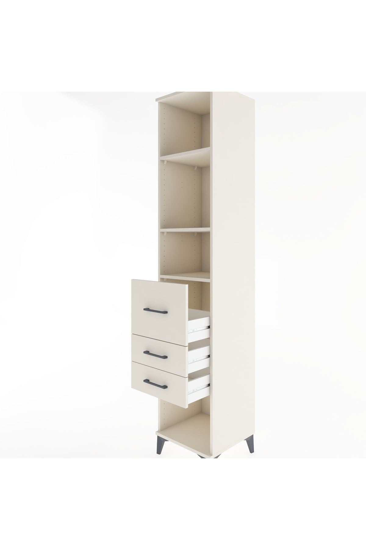 Hyperion Dolap 3 Raflı 3 Çekmeceli 44x44x221 - S61M186V1B