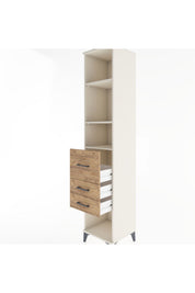 Hyperion Dolap 3 Raflı 3 Çekmeceli 44x44x221 - S61M186V3B