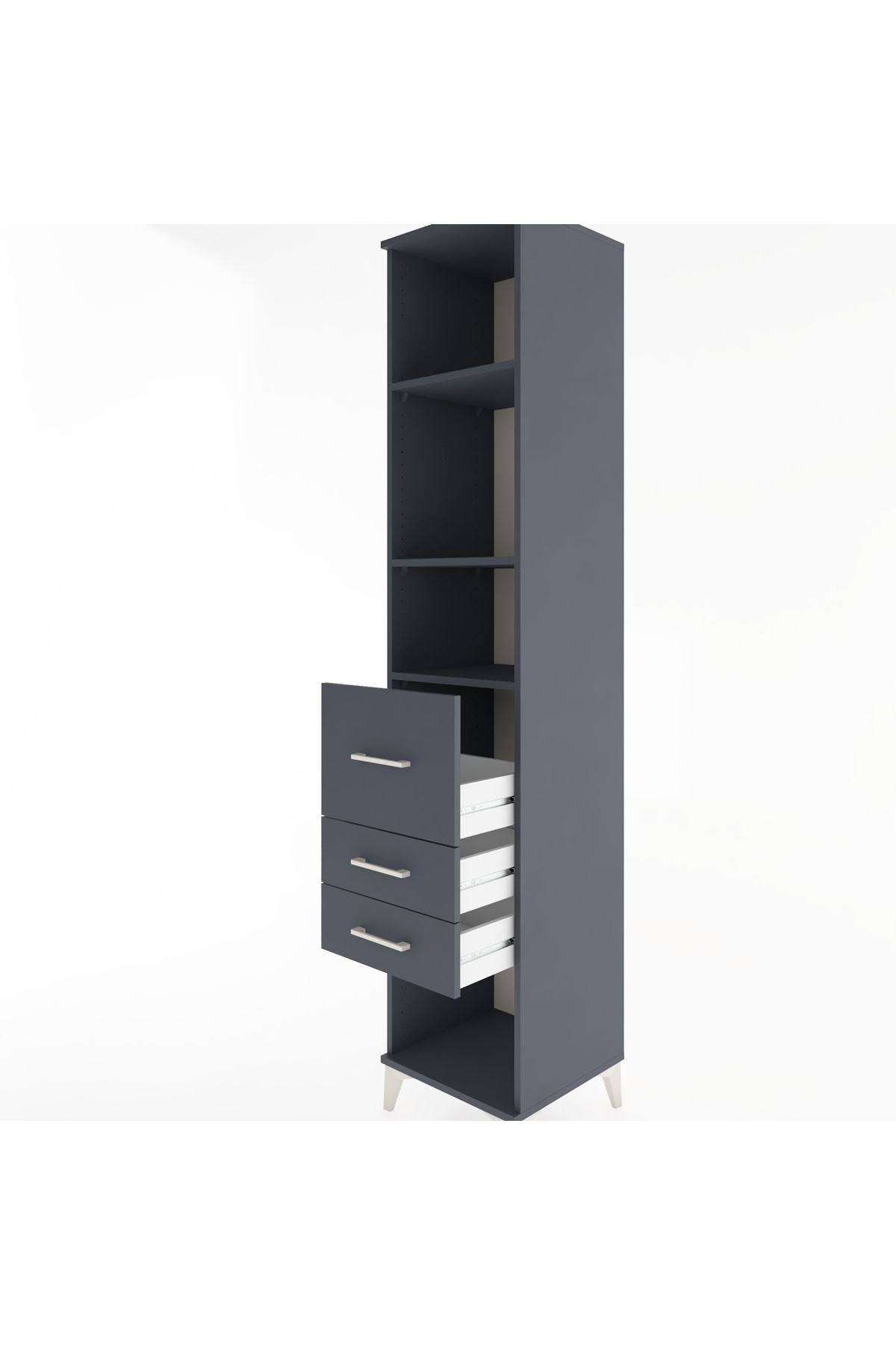 Hyperion Dolap 3 Raflı 3 Çekmeceli 44x44x221 - S61M186V5B