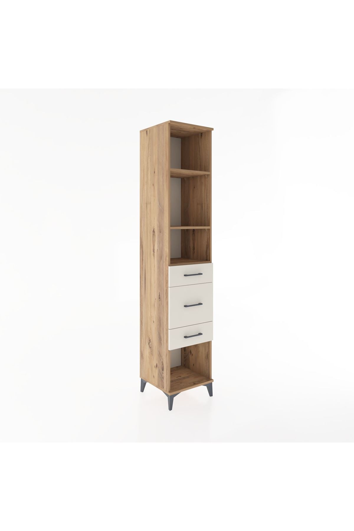Hyperion Dolap 3 Raflı 3 Çekmeceli 44x44x221 - S61M187V7B