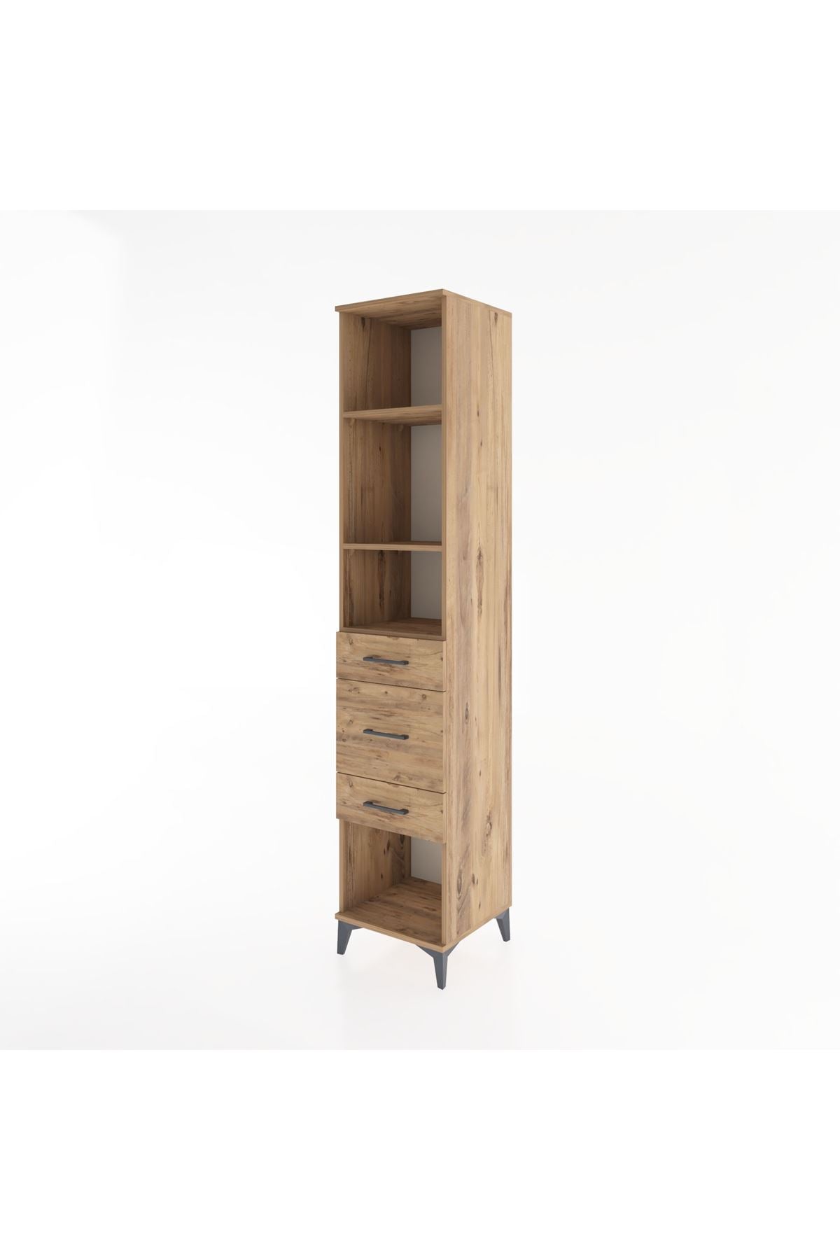 Hyperion Dolap 3 Raflı 3 Çekmeceli 44x44x221 - S61M187V9B