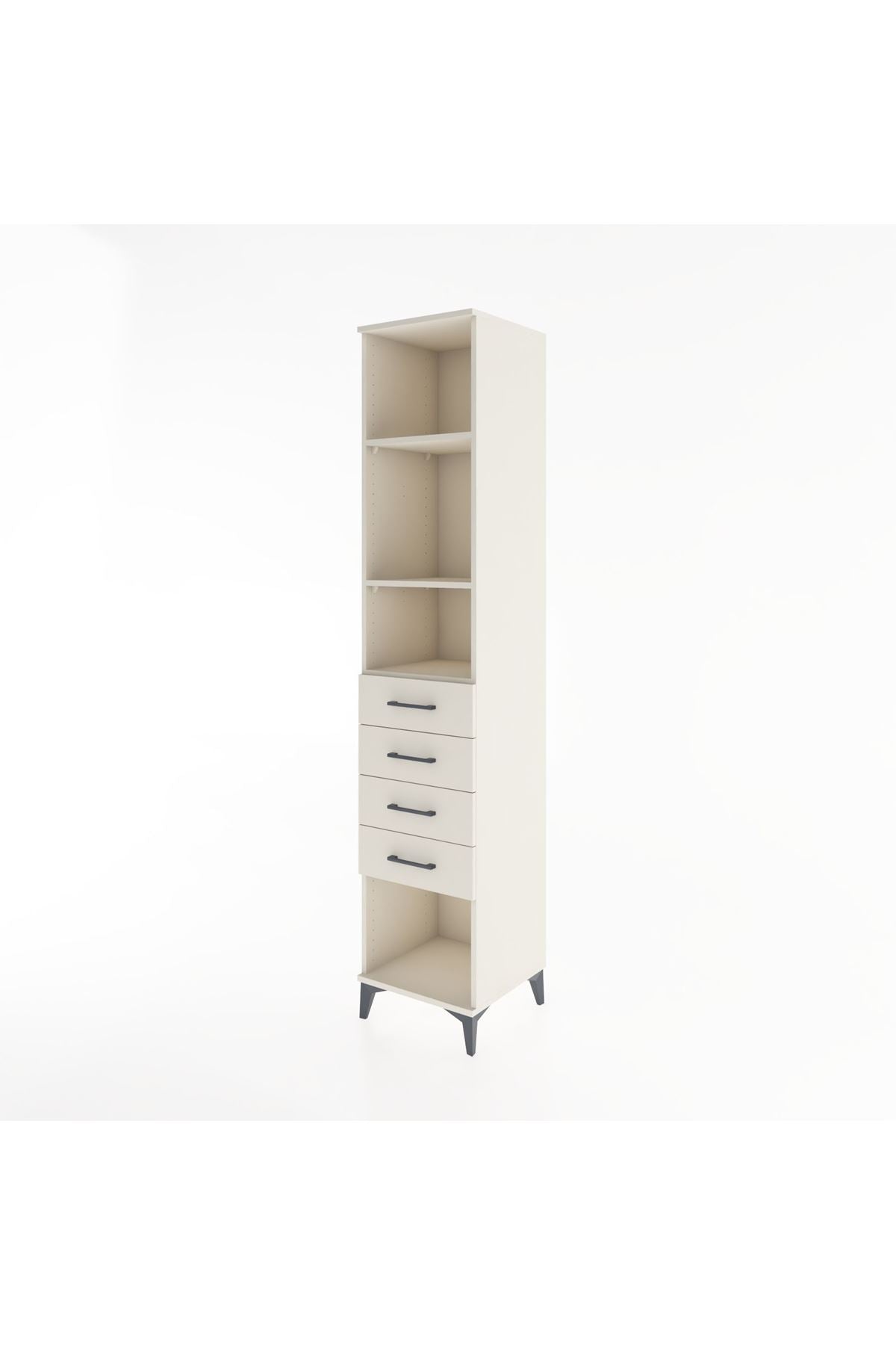 Hyperion Dolap 3 Raflı 4 Çekmeceli 44x44x221 - S61M190V1B