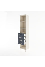 Hyperion Dolap 3 Raflı 4 Çekmeceli 44x44x221 - S61M190V2B
