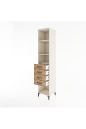Hyperion Dolap 3 Raflı 4 Çekmeceli 44x44x221 - S61M190V3B
