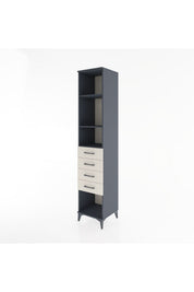 Hyperion Dolap 3 Raflı 4 Çekmeceli 44x44x221 - S61M190V4B