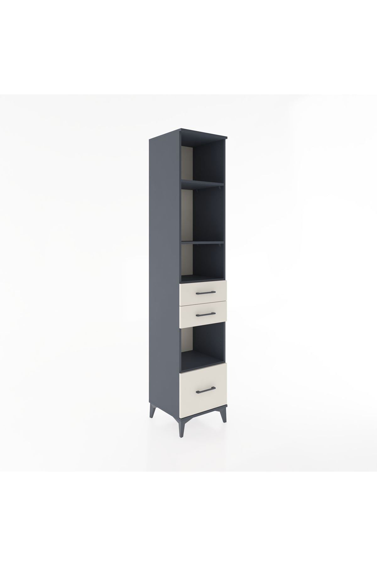 Hyperion Dolap 4 Raflı 3 Çekmeceli 44x44x221 - S61M191V4B