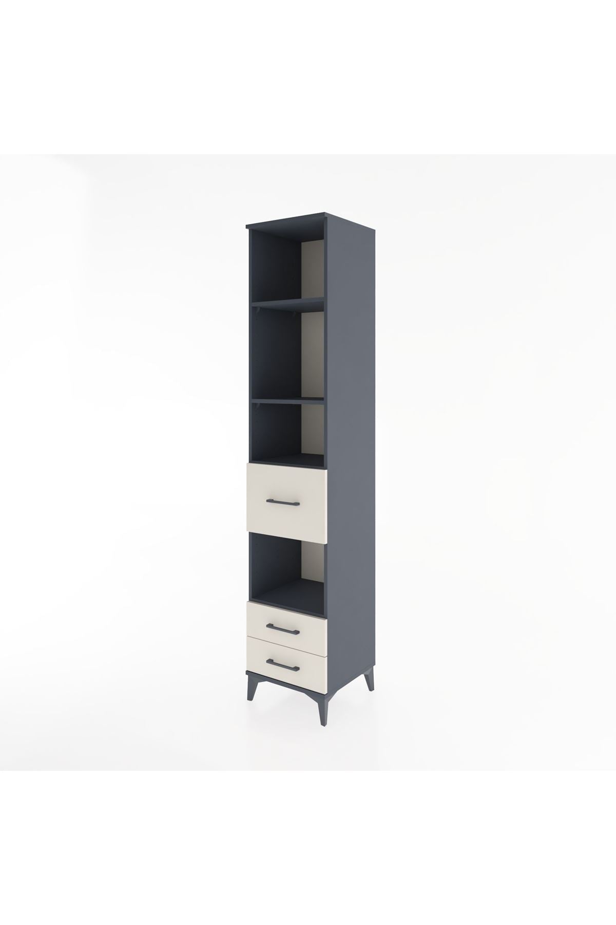 Hyperion Dolap 4 Raflı 3 Çekmeceli 44x44x221 - S61M192V4B