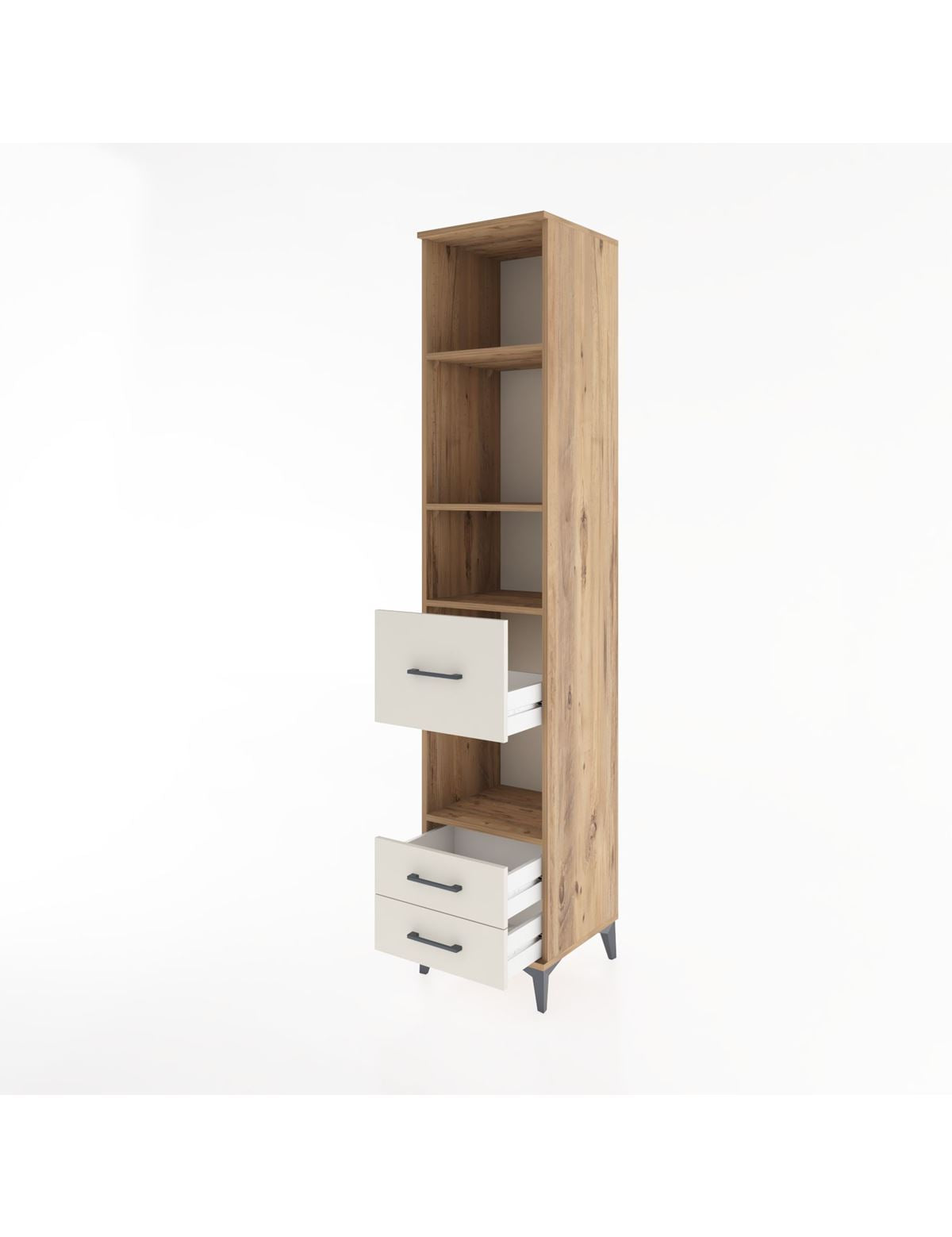 Hyperion Dolap 4 Raflı 3 Çekmeceli 44x44x221 - S61M192V7B