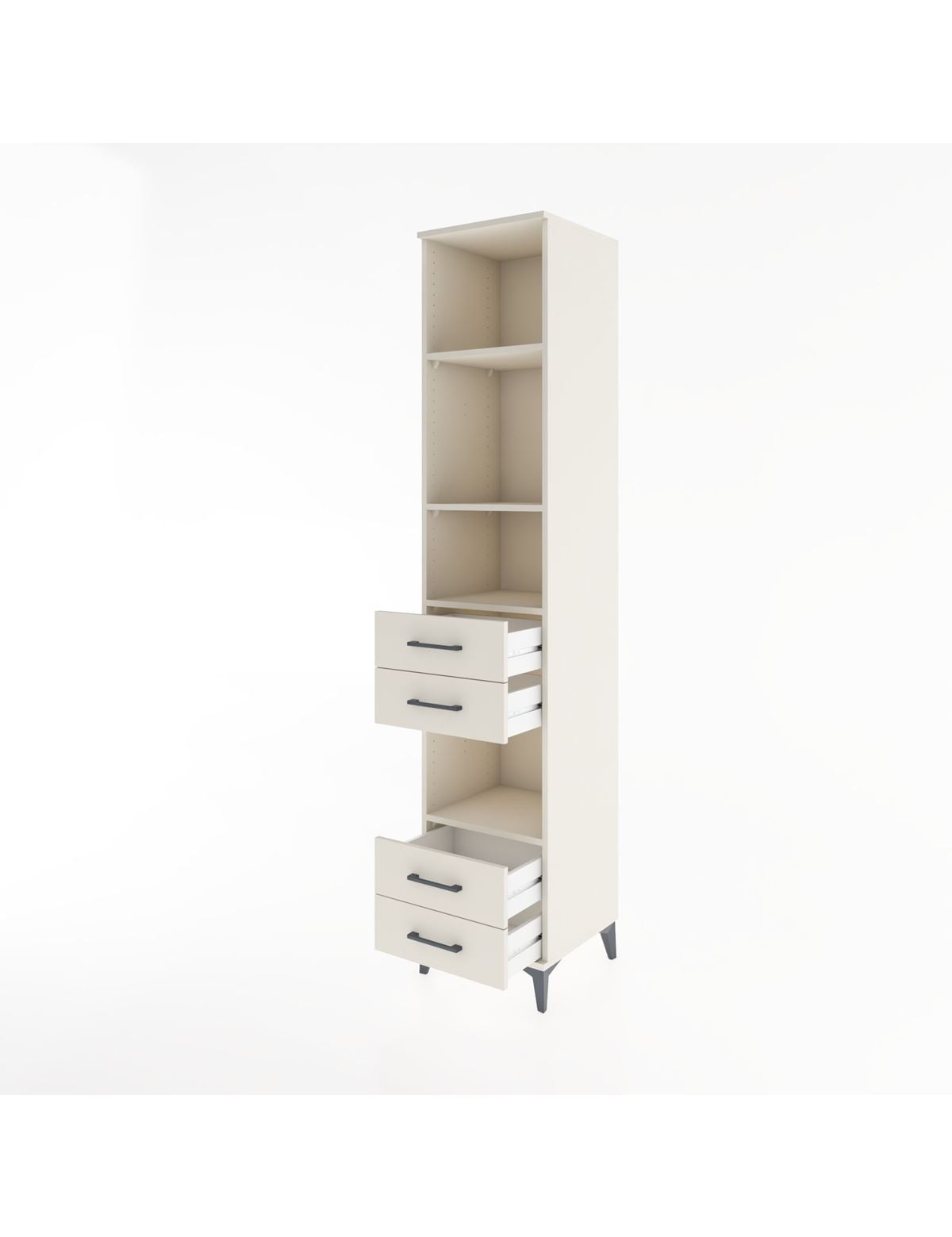 Hyperion Dolap 4 Raflı 4 Çekmeceli 44x44x221 - S61M193V1B