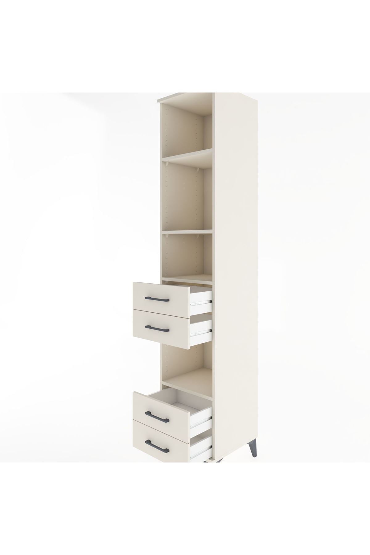 Hyperion Dolap 4 Raflı 4 Çekmeceli 44x44x221 Aytaşı-Aytaşı