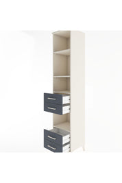 Hyperion Dolap 4 Raflı 4 Çekmeceli 44x44x221 Aytaşı-Antrasit