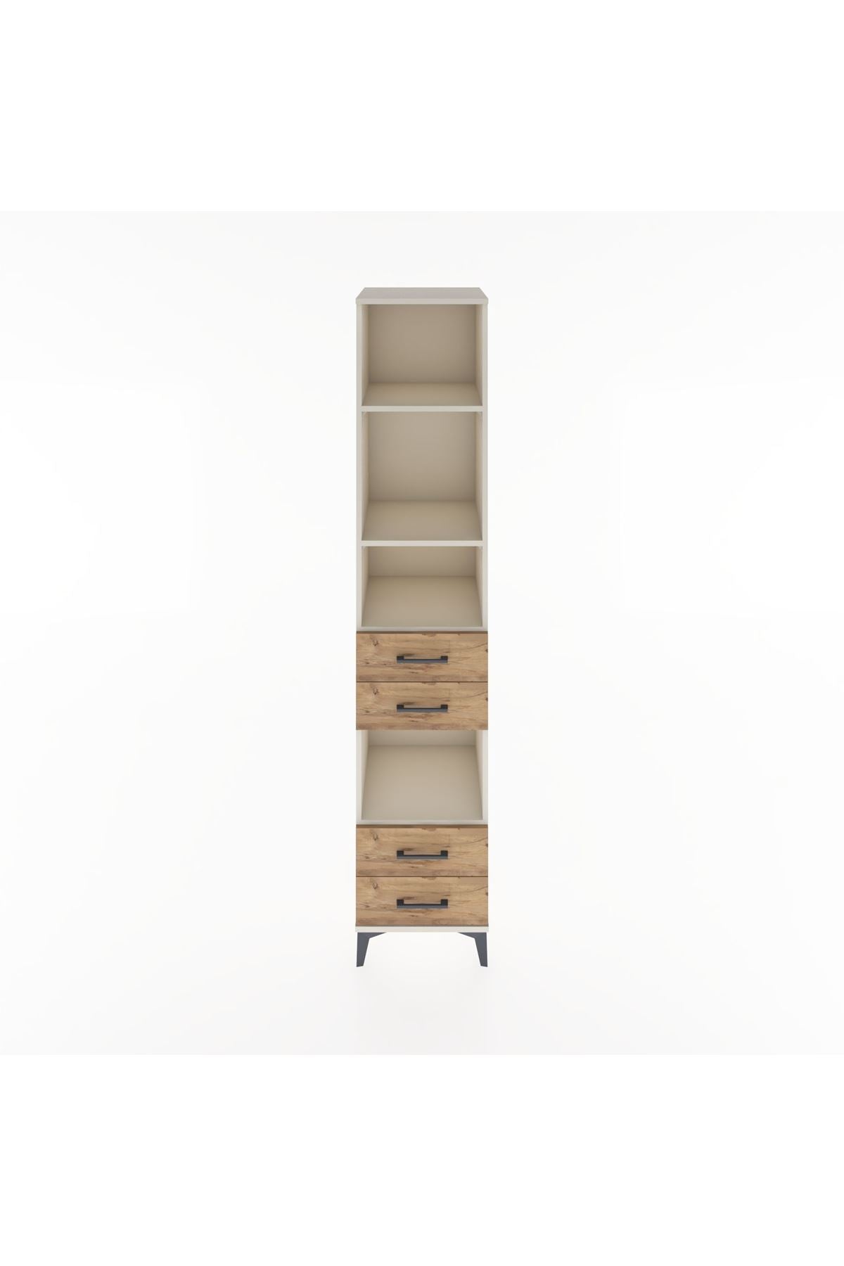 Hyperion Dolap 4 Raflı 4 Çekmeceli 44x44x221 Aytaşı-Çam