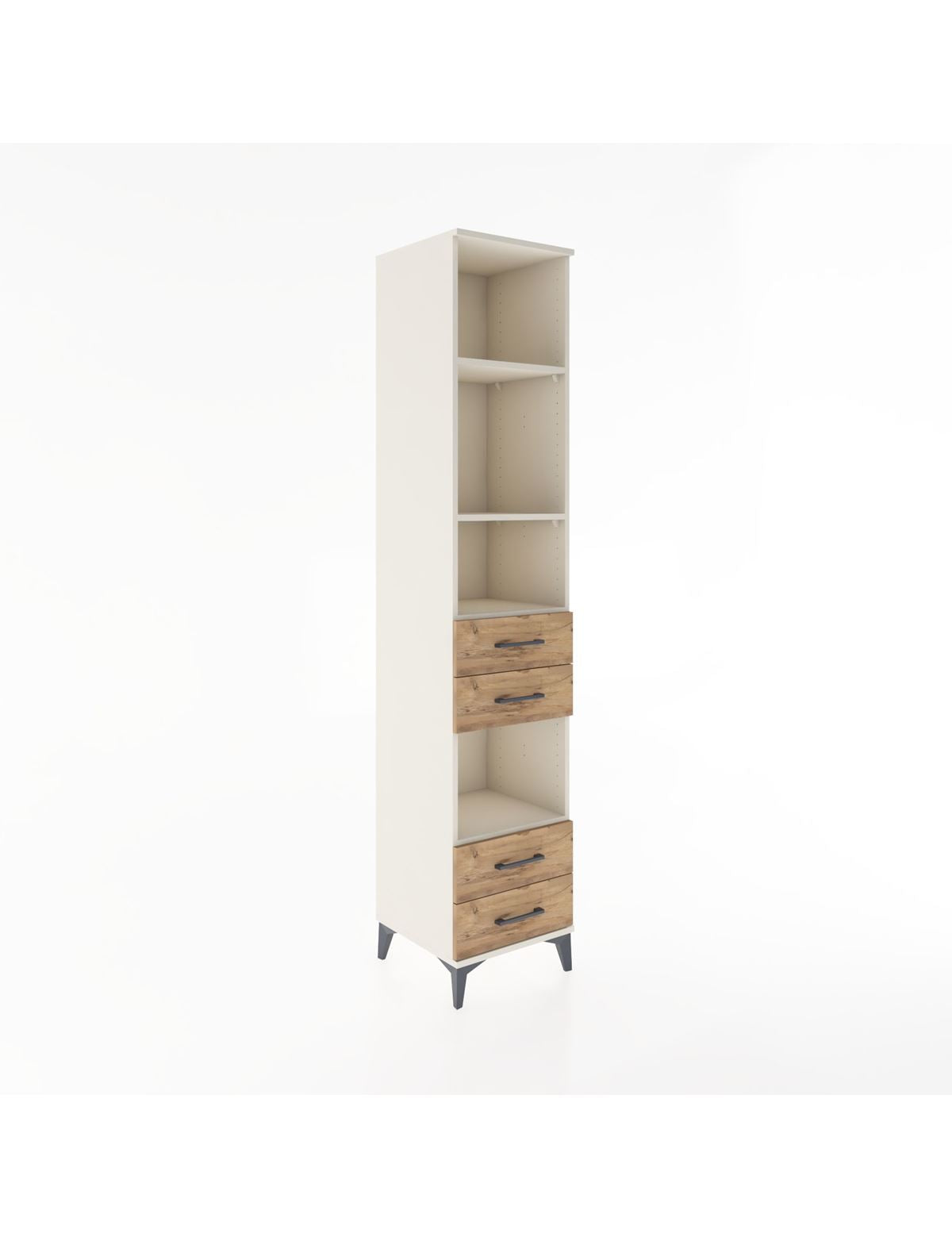 Hyperion Dolap 4 Raflı 4 Çekmeceli 44x44x221 Aytaşı-Çam