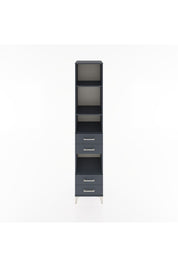 Hyperion Dolap 4 Raflı 4 Çekmeceli 44x44x221 Antrasit-Antrasit