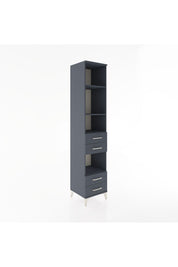 Hyperion Dolap 4 Raflı 4 Çekmeceli 44x44x221 Antrasit-Antrasit