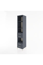Hyperion Dolap 4 Raflı 4 Çekmeceli 44x44x221 Antrasit-Antrasit