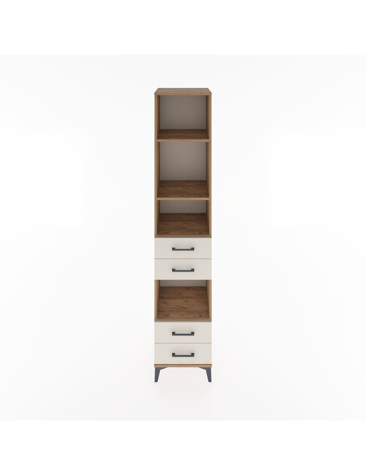 Hyperion Dolap 4 Raflı 4 Çekmeceli 44x44x221 Çam-Aytaşı