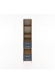 Hyperion Dolap 4 Raflı 4 Çekmeceli 44x44x221 Çam-Antrasit