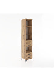 Hyperion Dolap 4 Raflı 4 Çekmeceli 44x44x221 Çam-Çam